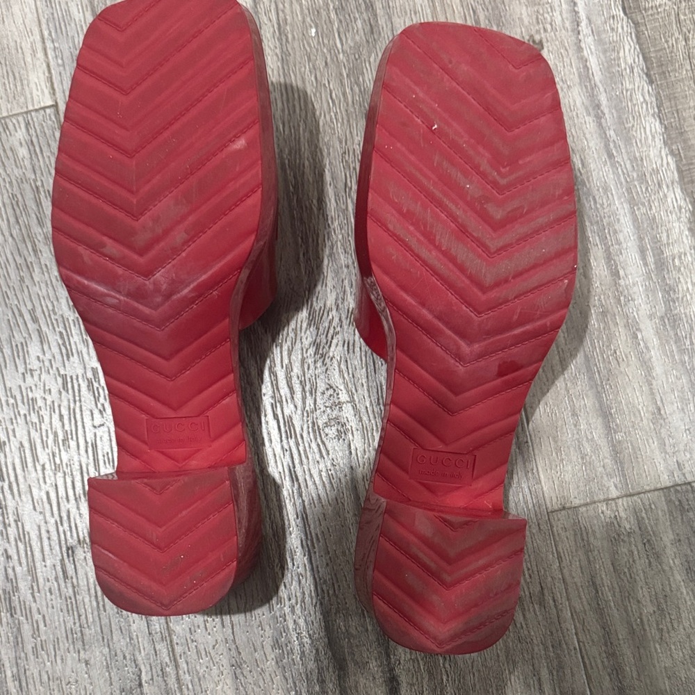 Gucci Women's Bold Red Mules - Picture 5 of 8